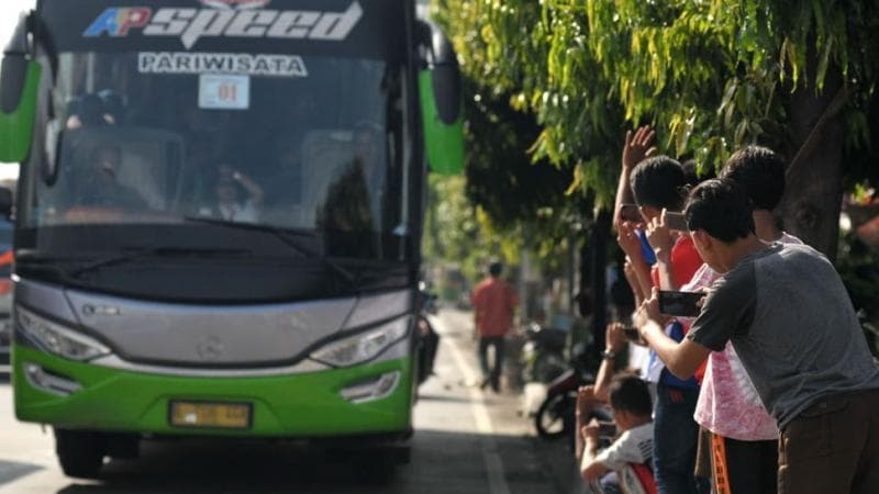 Klakson telolet ternyata bisa mengganggu sistem pengereman bus. (Tirto/Antara/Oky Lukmansyah)