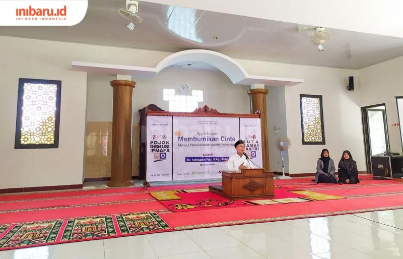 Opening speech dari Ahmad Dimyati, Wakil Rektor I IPMAFA sebelum acara inti dimulai. (Inibaru.id/ Rizki Arganingsih)&nbsp;