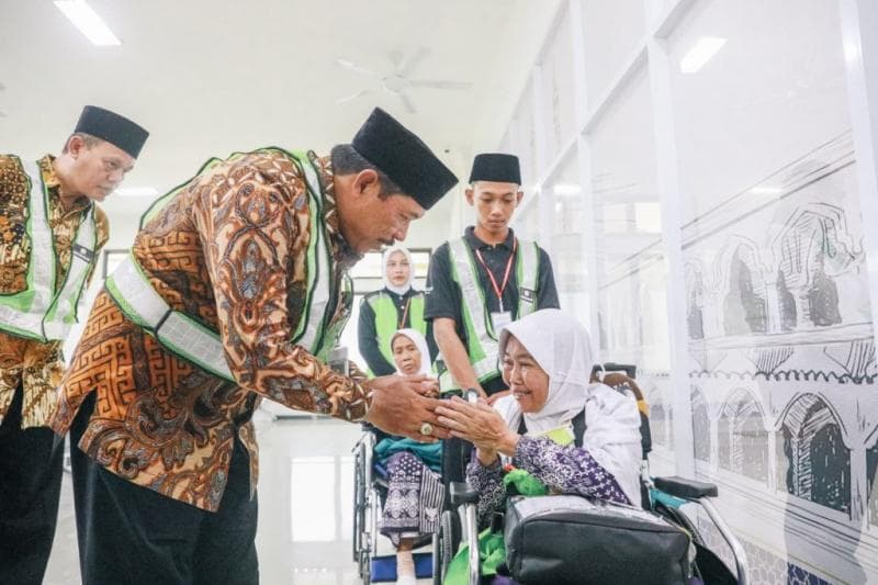 Kini, jemaah haji embarkasi Solo dilengkapi dengan fasilitas fast track. (dok. Diskominfo Jateng)