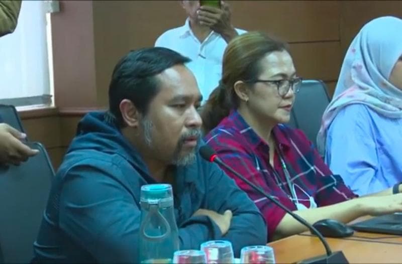 Ketua Umum Asosiasi Media Siber Indonesia (AMSI) Wahyu Dyatmika menyatakan penolakan RUU Penyiaran 2024. (AMSI)