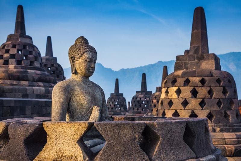 Perjalanan para biksu thudong bakal berakhir di Candi Borobudur, Magelang. (iStockphoto)&nbsp;