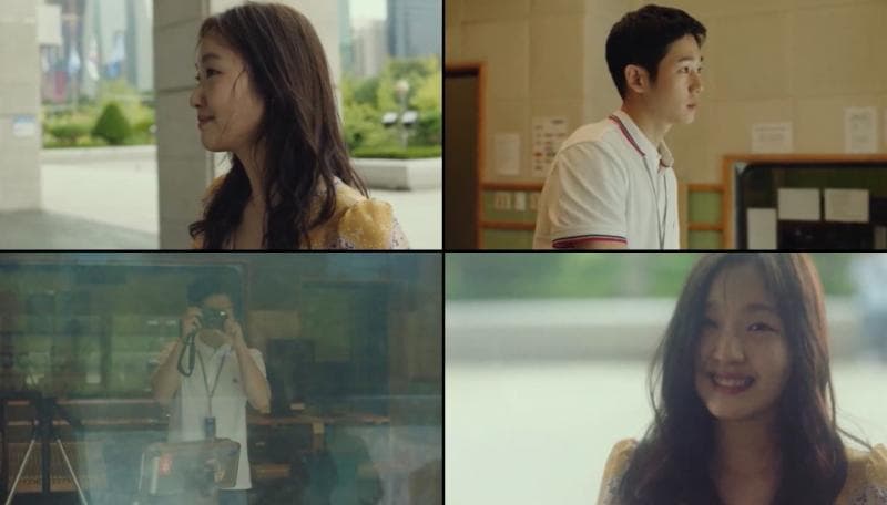 Kim Go-eun punya andil besar dalam membuat lagu 'Fix You' bisa hadir di film 'Tune in for Love'. (CGV Art House)