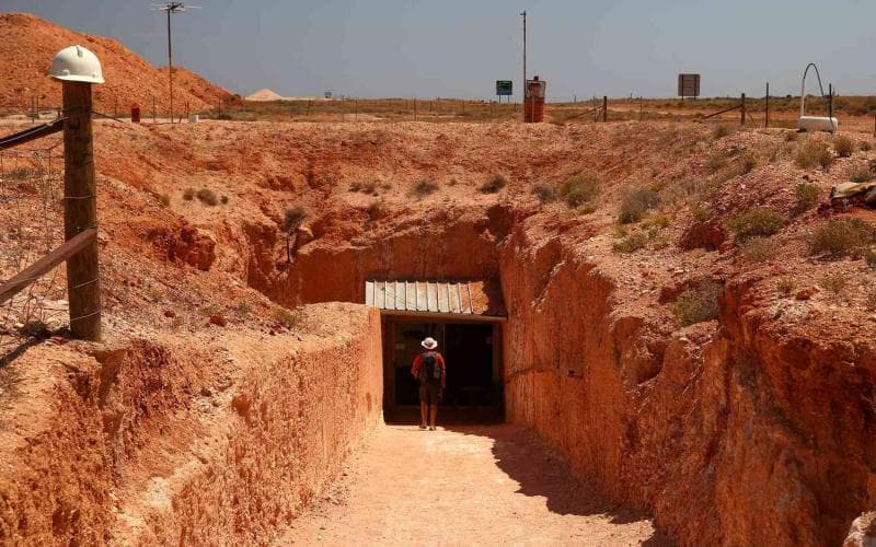 Rumah bawah tanah di Coober Pedy, Australia. (Getty Images/Mark Kolbe)