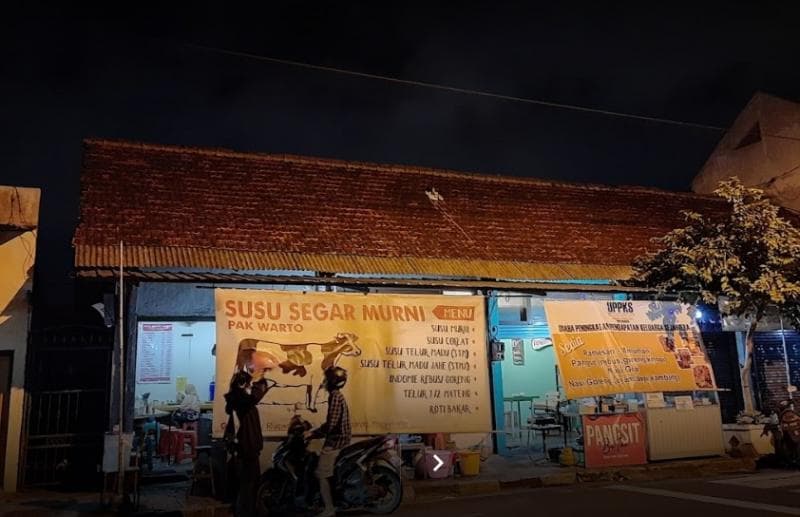 Kedai Susu Segar Murni Pak Warto di Yogyakarta. (Googleuser/Lian Lang)