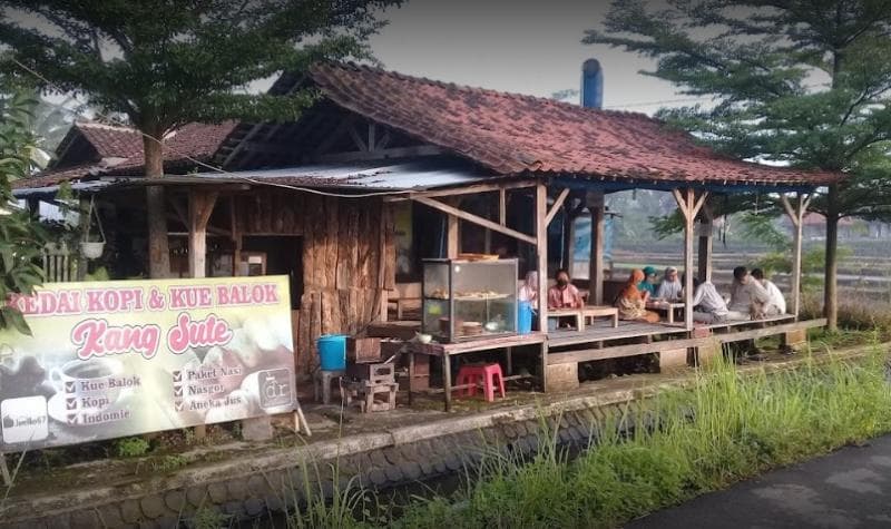 Kedai Kopi dan Kue Balok Kang Sute di Purwokerto. (Googleuser/Junaidi Abdillah)