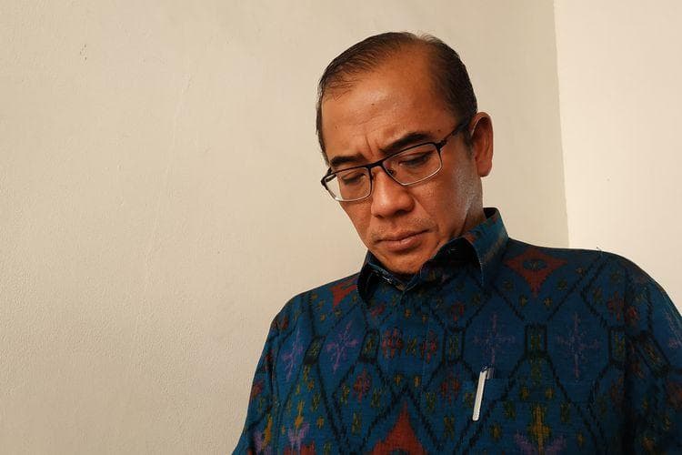 Hasyim Asy'ari dipecat dari jabatan Ketua KPU karena kasus asusila. (Kompas/Vitorio Mantalean)