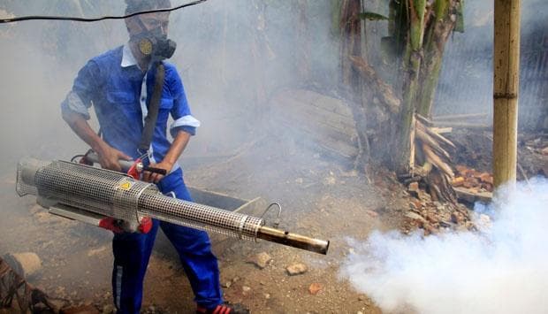 Penggunaan dana termasuk untuk fogging gratis. (Antara foto/Fathulrahman)