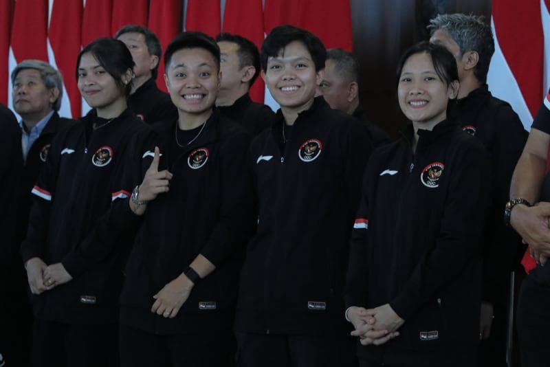 Atlet badminton Indonesia di Olimpiade Paris. (X/Ainurohman)