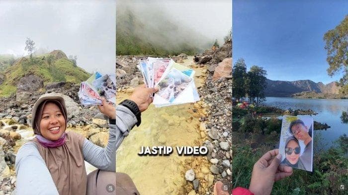 Banyak klien meminati jastip naik gunung yang dibuka Riska. (TikTok @riskaoutdoor)