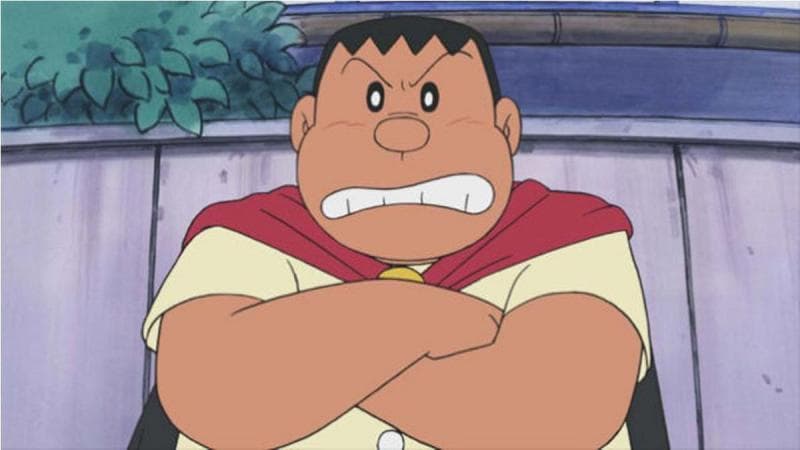 Takeshi Goda alias Giant dalam serial animasi Doraemon. (Shogakukan)