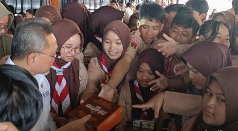 Anggaran dari pemerintah pusat untuk makan bergizi gratis mencapai Rp71 triliun. (Detik/Afzal Nur Iman)