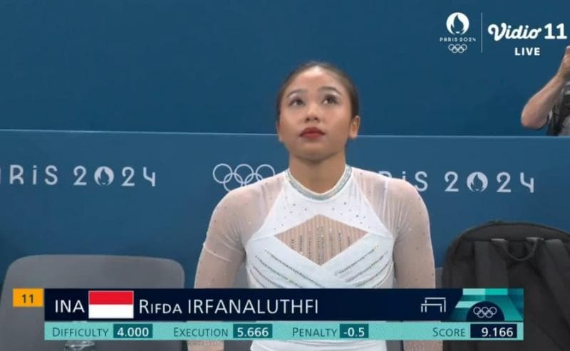 Rifda Irfanaluthfi, pesenam Indonesia pertama di olimpiade. (Vidio)