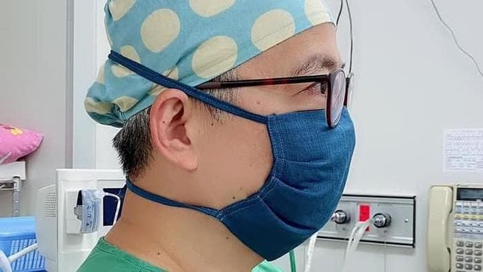 Masker kain (Facebook/Chen Xiaoting))