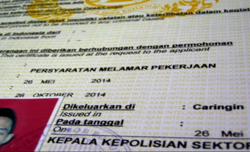 Keterangan di SKCK bisa disesuaikan kebutuhan pemohon. (polri.go.id)