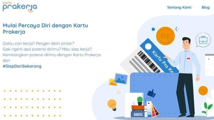 Cek laman resmi www.prakerja.go.id untuk info lebih lanjut. (Prakerja.go.id)<br>