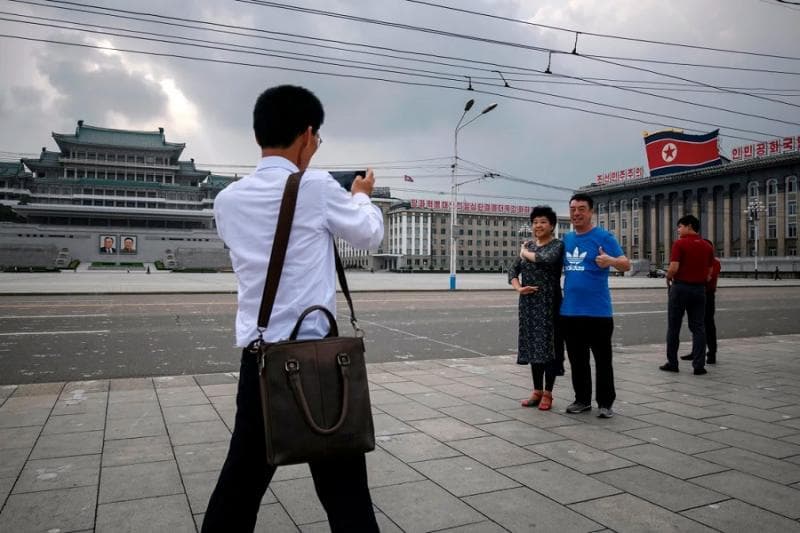 Wisata ke Korea Utara bakal kembali dibuka. (AFP/Getty Images/Ed Jones)