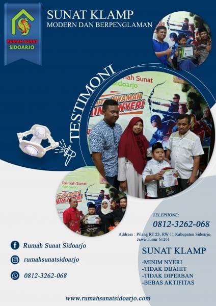 Sunat klamp punya banyak kelebihan daripada metode sunat yang lain. (Dok. Rumah Sunat Sidoarjo)<br>