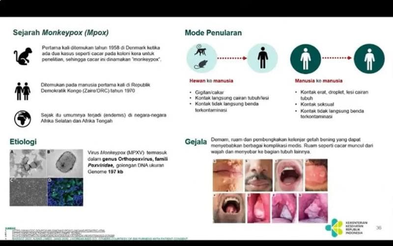 Mencegah penularan Mpox yang sudah ditemui kasusnya di Indonesia. (Kemenkes)