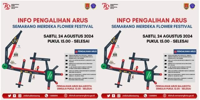 Para kontestan karnaval akan berjalan mulai dari Balaikota di Jalan Pemuda, melewati Jalan Pandanaran dan berakhir di Simpanglima. (Istimewa)