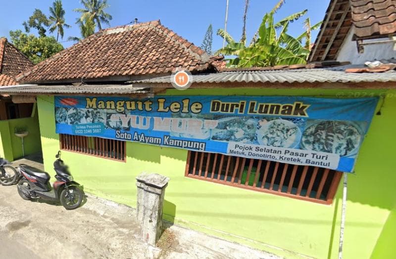 Warung Mangut Lele Yu Mur yang masih sederhana. (Google Street View)