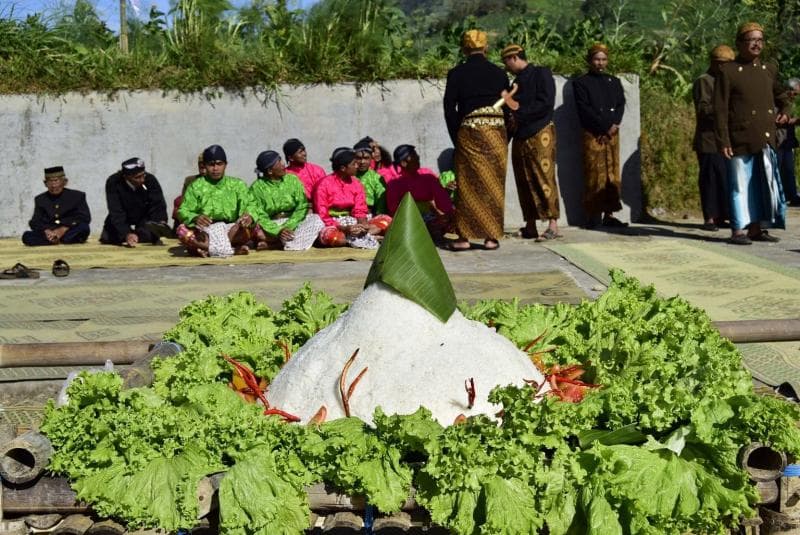 Tradisi Tungguk Tembakau digelar pada masa awal panen tembakau di Boyolali. (Mediatama)