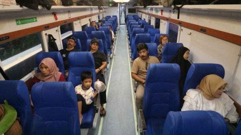 Tampilan KA New Generation yang lebih nyaman. (via Antara)