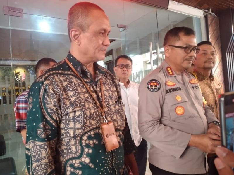 Kabid Humas Polda Jateng Kombes Artanto usai menerima kunjungan Kemenkes di Polda Jateng. (Inibaru.id/ Danny Adriadhi Utama)