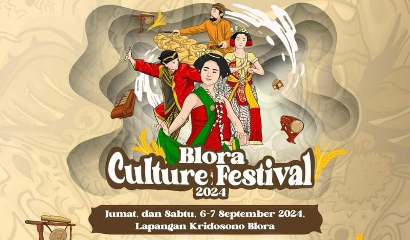 Blora Culture Festival 2024 akan digelar pada Jumat dan Sabtu (6-7/9/2024). (X/Jateng_Twit)