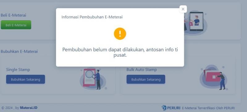 Pendaftar CPNS harus pandai-pandai memilih waktu low traffic untuk mendapatkan e-meterai. (Mediaedukasi)