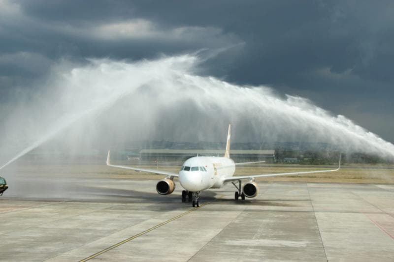 Maskapai Super Air Jet perdana melayani 8 rute di tiga pulau Sumatra, Kalimantan dan Lombok (Humas Bandara Ahmad Yani)