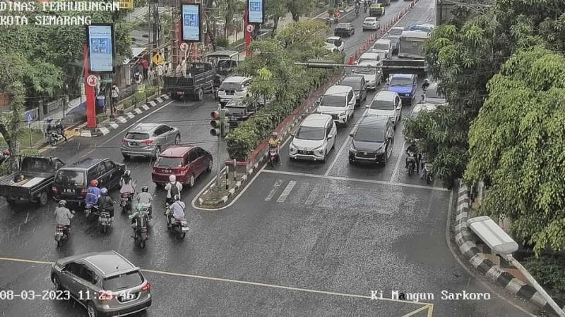 Hujan di Kota Semarang. (X/ATCSKotaSMG)