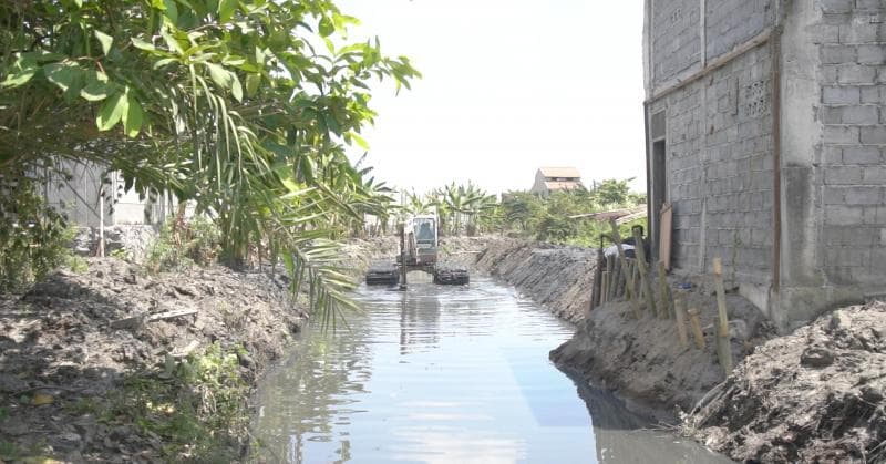 Pengerukan sedimen bertujuan agar aliran air sungai optimal.&nbsp;(Humas Pemkot Semarang)