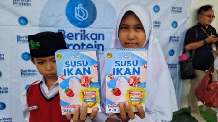 Susu ikan sudah diperkenalkan sejak Agustus 2023 lalu. (Tribunnews/Handika Rahman)