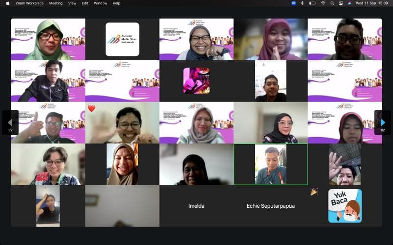 Ada 10 media yang telah menyusun SOP&nbsp;Pencegahan dan Penanganan Kekerasan Berbasis Gender (KBGO) dan Kekerasan Berbasis Gender Online (KBGO). (Dokumentasi AMSI)