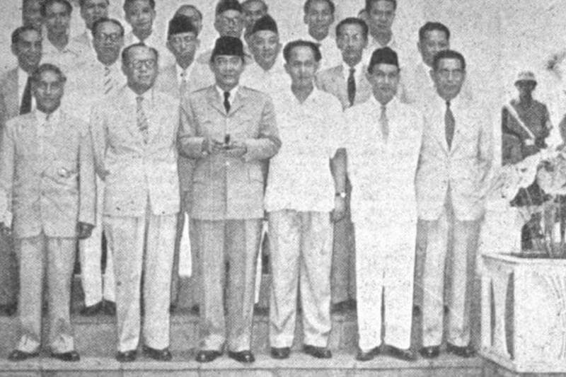 Kabinet Djuanda, salah satu Kabinet Zaken pada era pemerintahan Presiden Sukarno. (Wikipedia Commons)