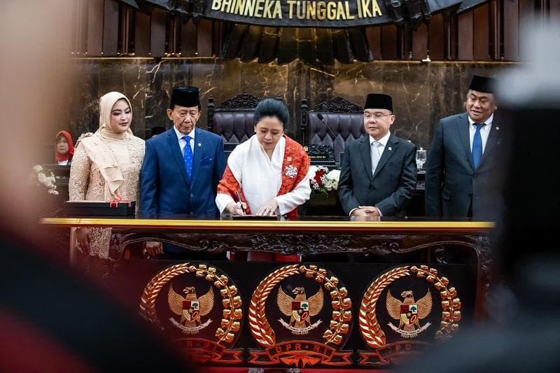 Puan Maharani kembali menduduki jabatan Ketua DPR RI. (Gesuri)