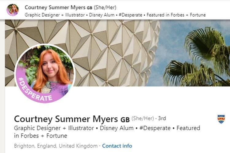 Courney Summer Myers adalah insiator tagar desperate. (LinkedIn)