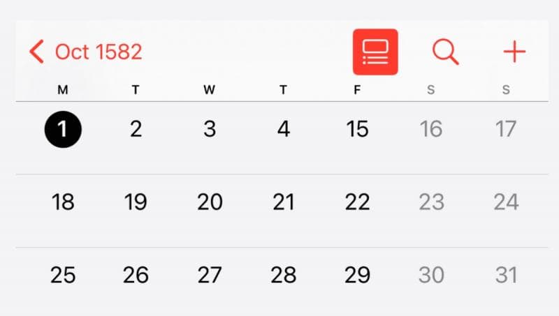 Kala 10 Hari di Bulan Oktober 1582 Lenyap dari Sejarah