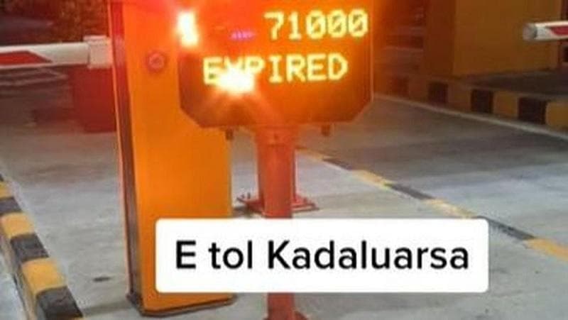 Ilustrasi kartu e-Toll kedaluwarsa. (Gridoto)