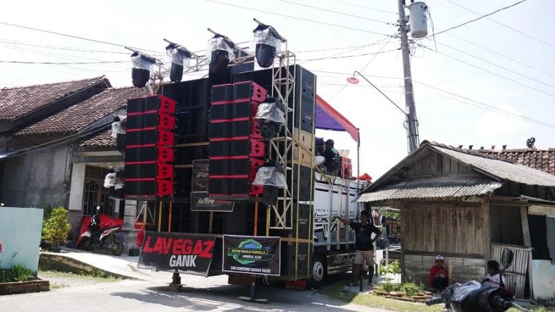 Suara sound horeg dikenal menggelegar. (Betanews/Kaerul Umam)