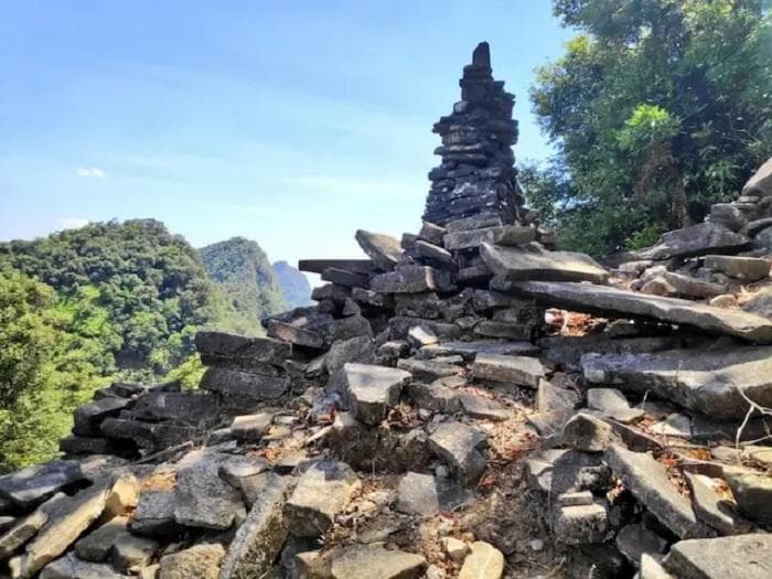 Salah satu peninggalan Kerajaan Kalingga di Keling, Jepara. (X/Djati Utomo)