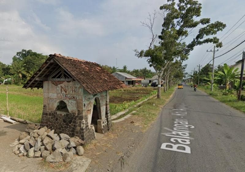 Gardu peninggalan zaman kolonial di Kapanewon Minggir, Sleman, DIY. (Google Street View)