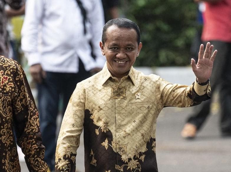 Bahlil Lahadalia, menteri di pemerintahan Jokowi yang masuk kabinet Prabowo. (Antara/Walda Marison)