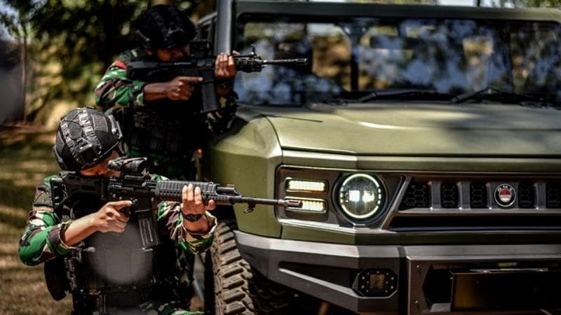 Pindad dikenal sebagai produsen senjata untuk TNI seperti senapan SS. (Humas PT Pindad)