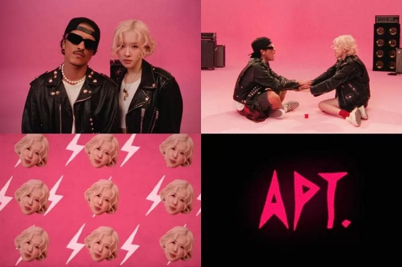 Lagu 'APT' milik Bruno Mars dan Rose BLACKPINK langsung booming di seluruh dunia. (The Black Label/Atlantic)