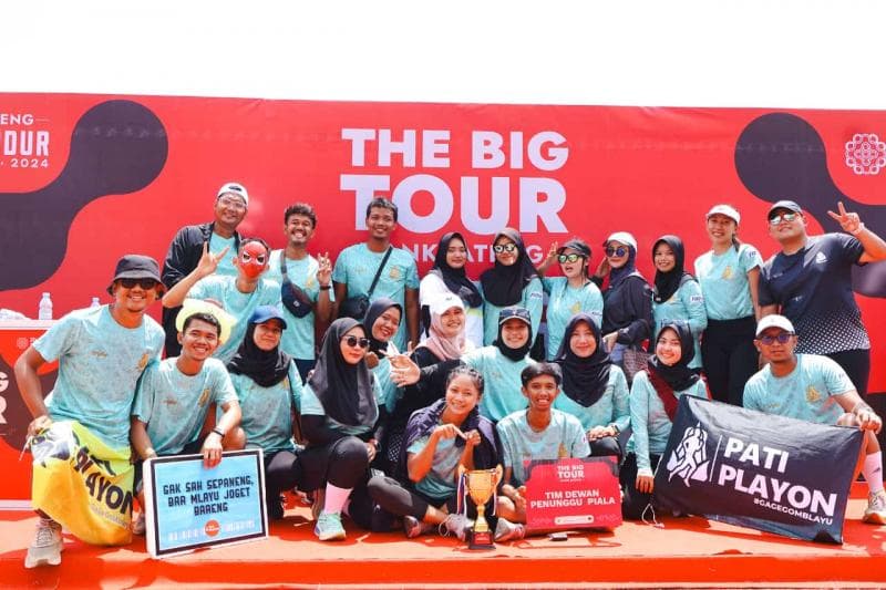 Komunitas lari Pati Playon saat mengikuti event lari 'The Big Tour' di Semarang. (Dok Pati Playon)