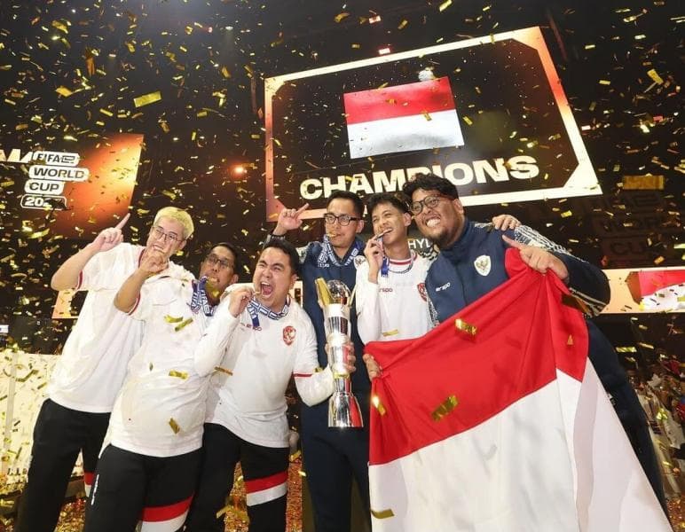 Timnas e Football Indonesia berhasil menjuarai FIFAe World Cup 2024. (Istimewa)