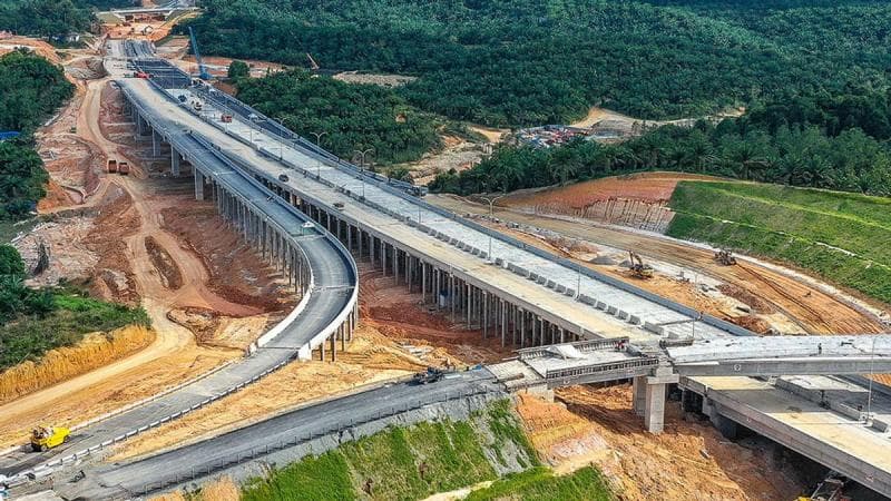 Proyek pembangunan jalan tol yang sudah masuk tahap konstruksi bakal tetap dilanjutkan. (Hutamakarya)