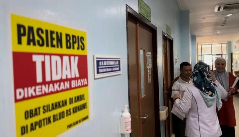 Narasi BPJS Kesehatan terancam gagal bayar dalam dua tahun ke depan viral di media sosial. (BLUD RS Konawe)