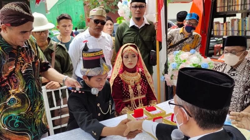 Ilustrasi: Program nikah gratis yang diselenggarakan di Yogyakarta. (Tvone/Nuryanto)